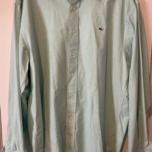 Vineyard Vines Blue Casual Button Down Shirt